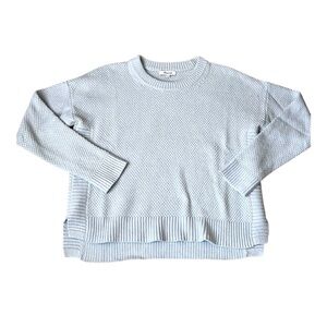 Madewell Women’s Pickford Boxy Seed Cotton Blend Sweater light blue Size Small